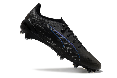 Puma Ultra 5 Ultimate FG Low-Tops Football Boots - Black/Silver/Blue