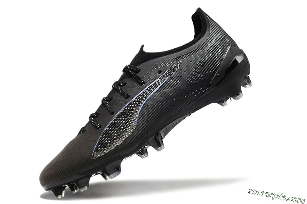 Puma Ultra 5 Ultimate FG Low-Tops Football Boots - Black/Silver/Blue 5