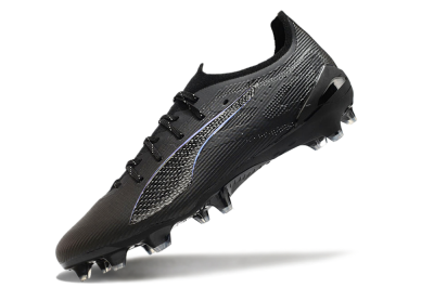 Puma Ultra 5 Ultimate FG Low-Tops Football Boots - Black/Silver/Blue