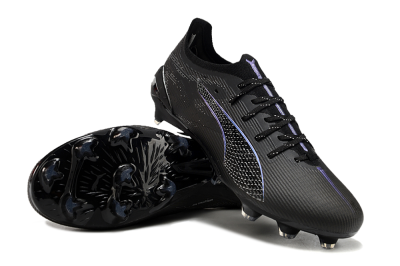 Puma Ultra 5 Ultimate FG Low-Tops Football Boots - Black/Silver/Blue
