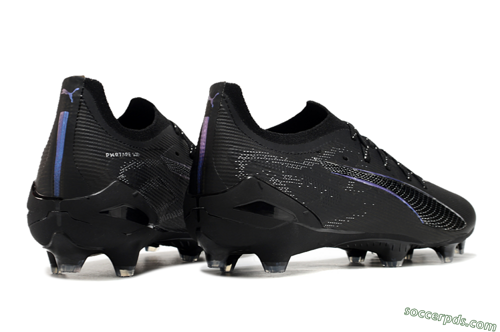 Puma Ultra 5 Ultimate FG Low-Tops Football Boots - Black/Silver/Blue 6