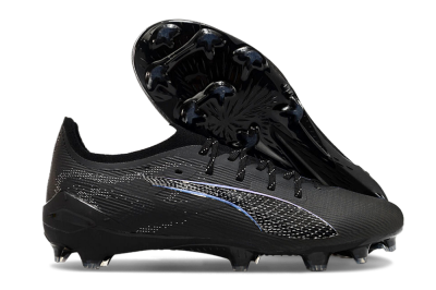 Puma Ultra 5 Ultimate FG Low-Tops Football Boots - Black/Silver/Blue