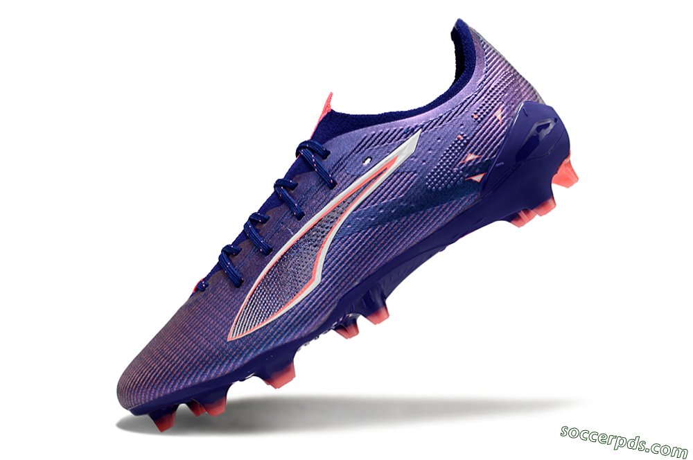 Puma Ultra 5 Ultimate FG Low-Tops Football Boots - Blue/Pink/White 5