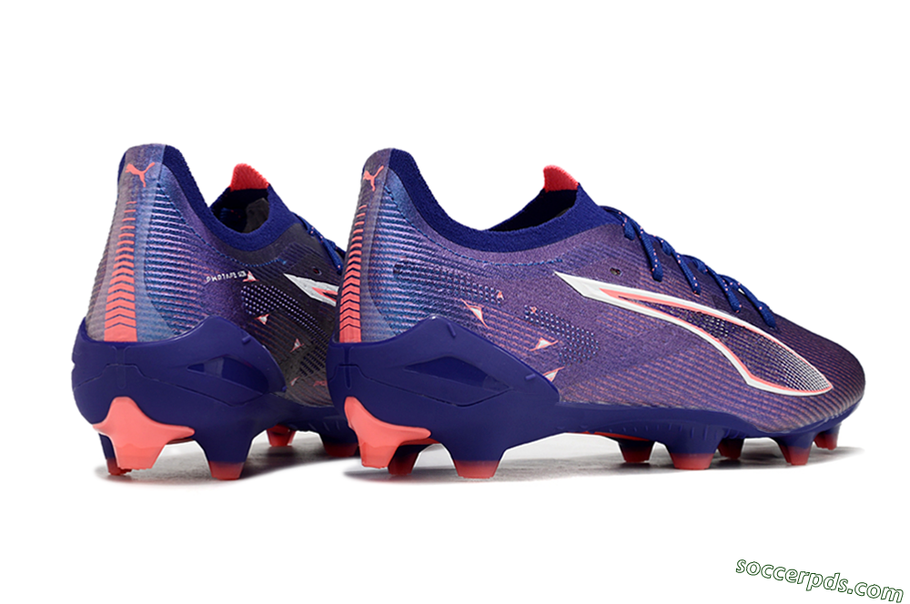 Puma Ultra 5 Ultimate FG Low-Tops Football Boots - Blue/Pink/White 6
