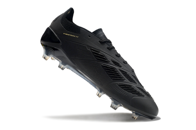 Adidas Predator Elite 24 FG Low-Tops Football Boots - Black/Gold/Blue