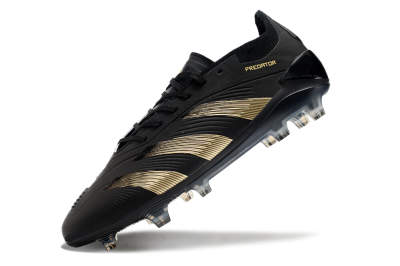 Adidas Predator Elite 24 FG Low-Tops Football Boots - Black/Gold/Blue