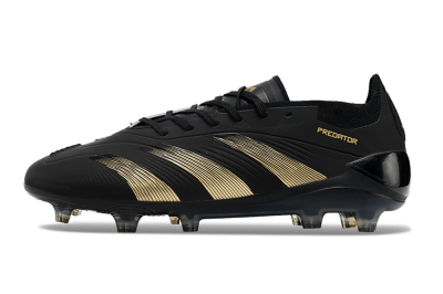 Adidas Predator Elite 24 FG Low-Tops Football Boots - Black/Gold/Blue