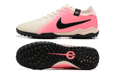Nike Tiempo Legend 10 Pro TF Low-Tops Football Shoes - White/Pink/Black