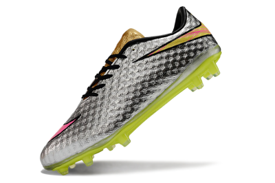 Neymar x Nike Hypervenom Phantom Liquid Diamond FG Low-Tops Football Boots - Silver/Yellow/Pink/Gold