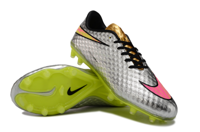 Neymar x Nike Hypervenom Phantom Liquid Diamond FG Low-Tops Football Boots - Silver/Yellow/Pink/Gold