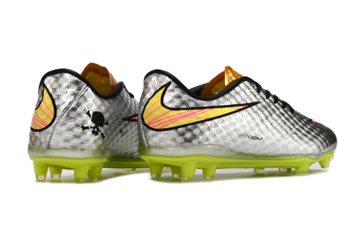 Neymar x Nike Hypervenom Phantom Liquid Diamond FG Low-Tops Football Boots - Silver/Yellow/Pink/Gold