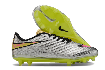 Neymar x Nike Hypervenom Phantom Liquid Diamond FG Low-Tops Football Boots - Silver/Yellow/Pink/Gold