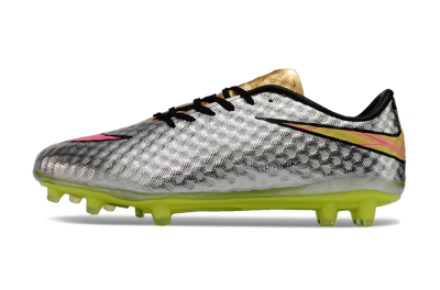 Neymar x Nike Hypervenom Phantom Liquid Diamond FG Low-Tops Football Boots - Silver/Yellow/Pink/Gold