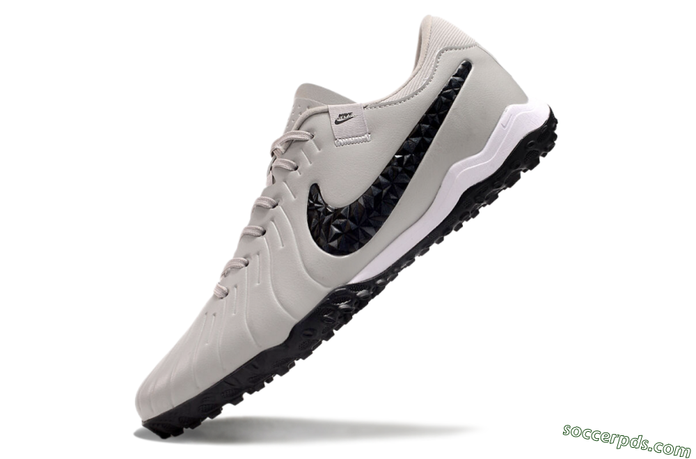 Nike Tiempo Legend 10 Pro TF Low-Tops Football Shoes - Beige/Black/White 5