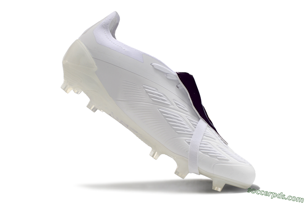 Adidas Predator Elite Foldover Tongue FG Low-Tops Football Boots - White/Black/Gold 4