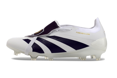 Adidas Predator Elite Foldover Tongue FG Low-Tops Football Boots - White/Black/Gold