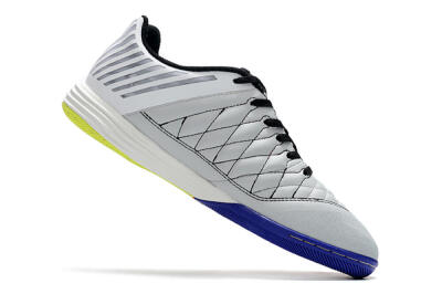 Nike Lunar Gato 2 IC Low-Tops Football Shoes - White/Silver/Black