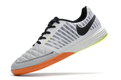 Nike Lunar Gato 2 IC Low-Tops Football Shoes - White/Silver/Black