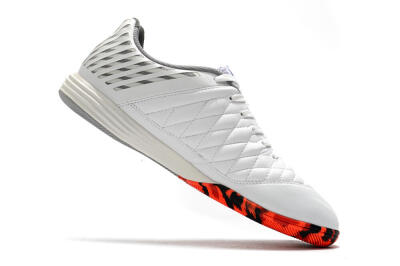 Nike Lunar Gato 2 IC Low-Tops Football Shoes - White/Black/Red