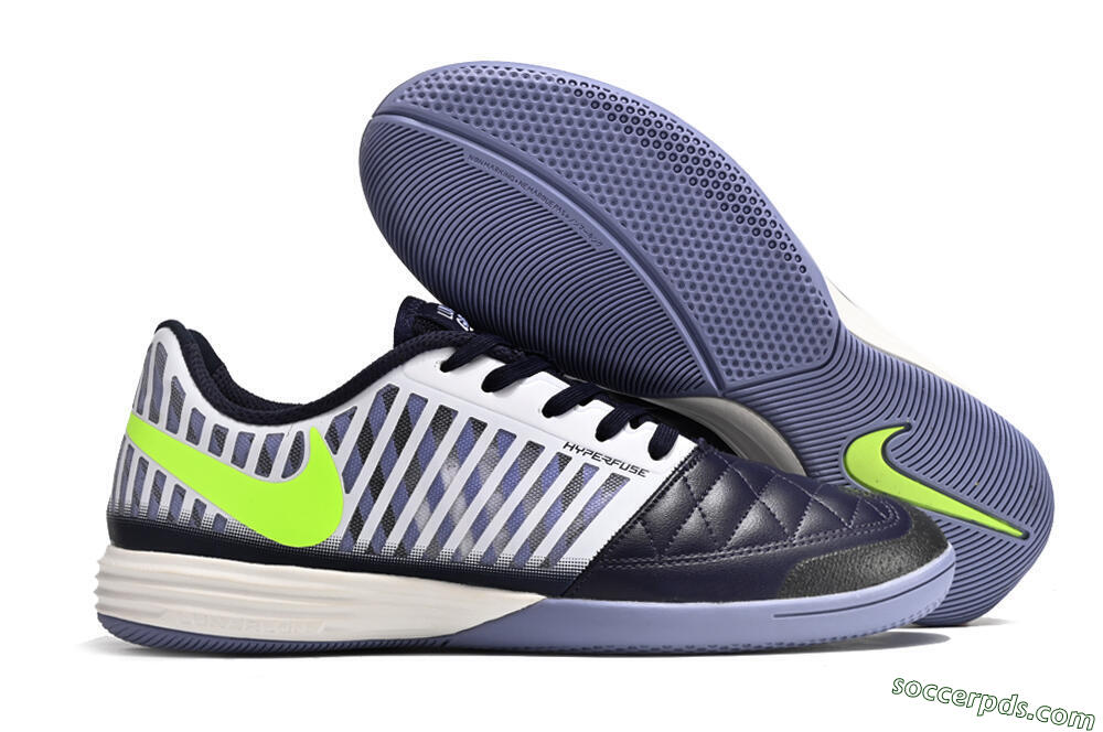 Nike Lunar Gato 2 IC Low-Tops Football Shoes - Black/White/Yellow 1