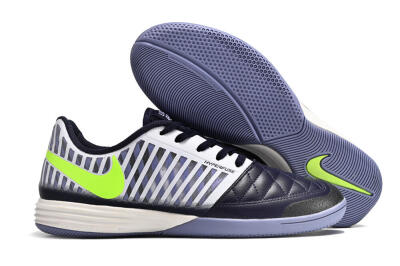 Nike Lunar Gato 2 IC Low-Tops Football Shoes - Black/White/Yellow