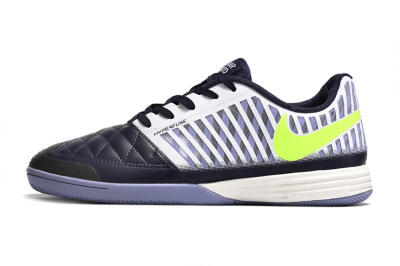 Nike Lunar Gato 2 IC Low-Tops Football Shoes - Black/White/Yellow