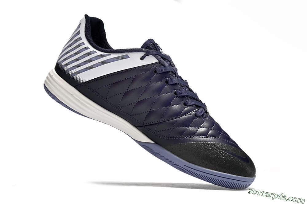 Nike Lunar Gato 2 IC Low-Tops Football Shoes - Black/White/Yellow 4