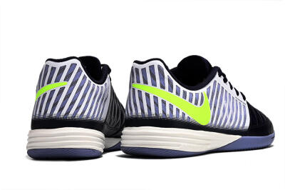 Nike Lunar Gato 2 IC Low-Tops Football Shoes - Black/White/Yellow