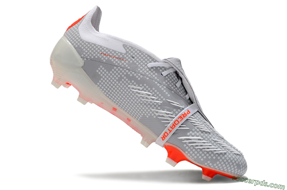 Adidas Predator Elite Foldover Tongue FG Low-Tops Football Boots - Grey/Red/White 4