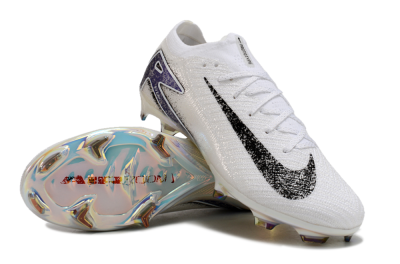 Nike Air Zoom Mercurial Vapor 16 Elite FG Low-Tops Football Boots - White/Black/Blue/Gold