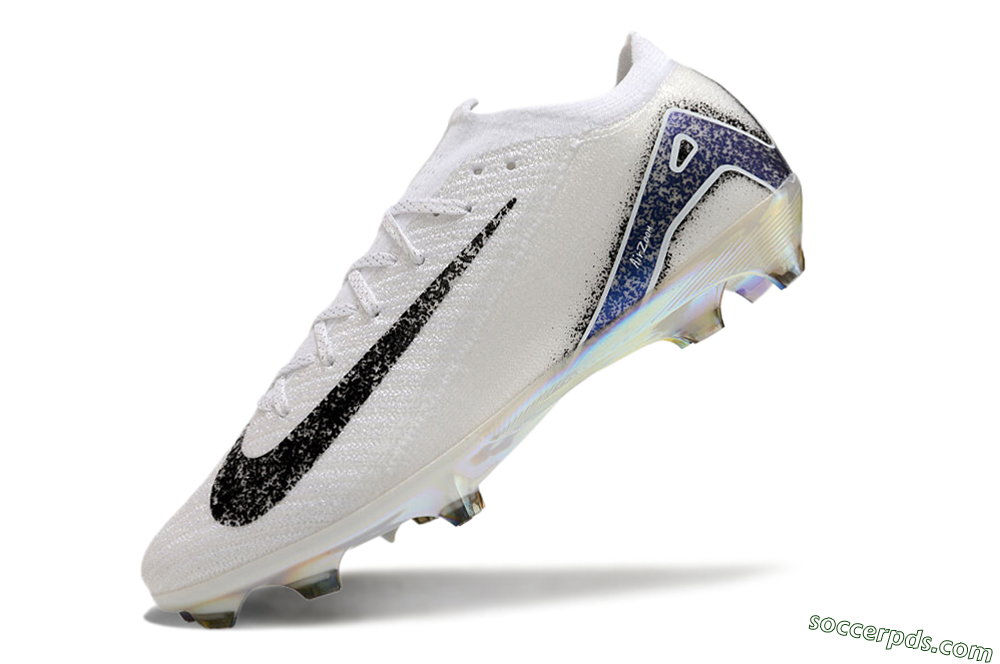Nike Air Zoom Mercurial Vapor 16 Elite FG Low-Tops Football Boots - White/Black/Blue/Gold 4