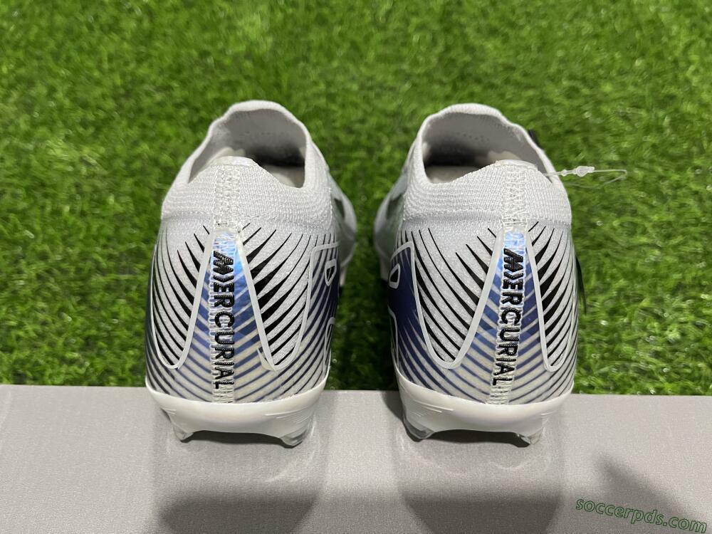 Nike Air Zoom Mercurial Vapor 16 Elite FG Low-Tops Football Boots - White/Black/Blue/Gold
