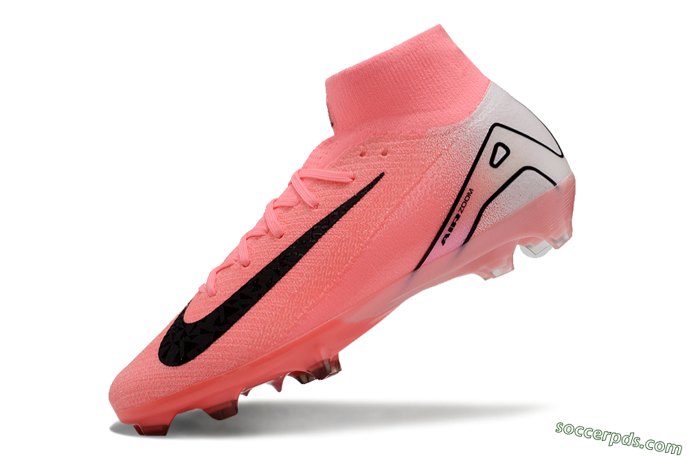 Nike Air Zoom Mercurial Superfly 10 FG Low-Tops Football Boots - Pink/White/Black 5