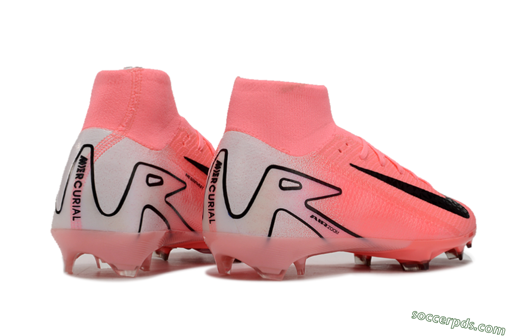 Nike Air Zoom Mercurial Superfly 10 FG Low-Tops Football Boots - Pink/White/Black 6