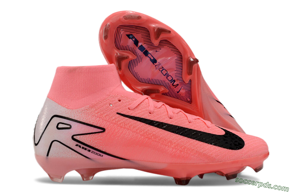 Nike Air Zoom Mercurial Superfly 10 FG Low-Tops Football Boots - Pink/White/Black 1