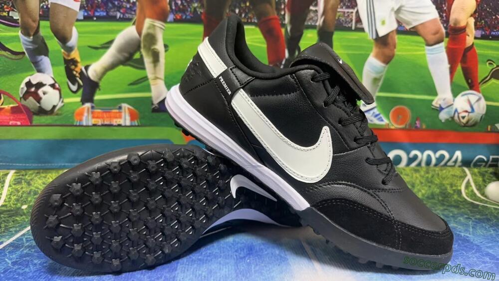 Nike The Premier 3 TF Low-Tops Football Shoes - Black/White