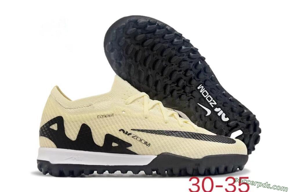 Nike Air Zoom Mercurial Vapor 15 Elite TF Low-Tops Football Shoes - Beige/Black/White 1
