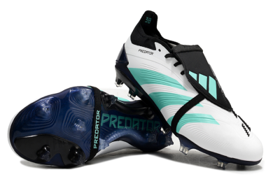 Adidas Predator Elite Foldover Tongue FG Low-Tops Football Boots - White/Jade/Black