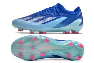Adidas X Speedportal.1 FG Low-Tops Football Boots - Blue/White/Pink