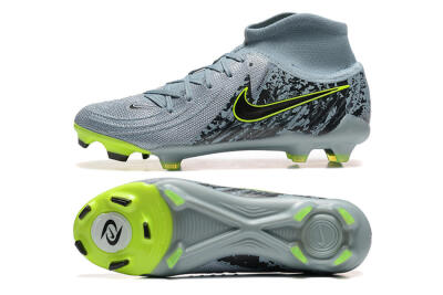 Nike Phantom Luna Elite FG High-Tops Football Boots - Grey/Yellow/Black