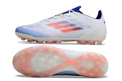 Adidas F50 Elite AG Low-Tops Football Boots - White/Blue/Red