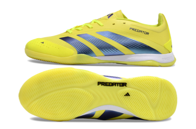Adidas Predator 24 Elite IC Low-Tops Football Shoes - Yellow/Blue/White