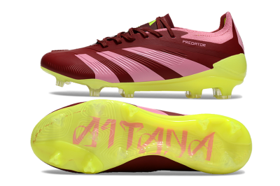Adidas Predator 24 Elite FG Low-Tops Football Boots - Red/Pink/Yellow