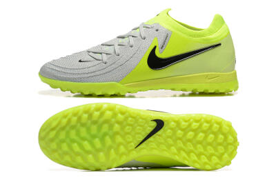 Nike Phantom GX 2 Elite TF Low-Tops Football Shoes - Grey/Yellow/Black