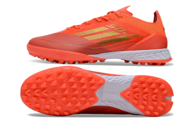 Adidas F50 Elite TF Low-Tops Football Shoes - Red/Gold/White