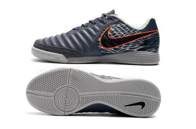 Nike Tiempo Ligera 4 IC Low-Tops Football Shoes - Grey/Red/Black