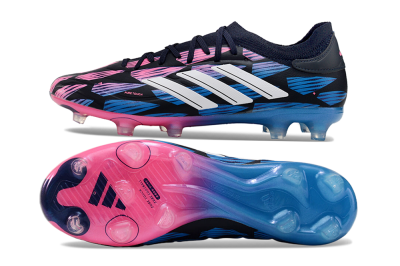 Adidas Copa Pure 2 FG Low-Tops Football Boots - Black/Pink/Blue