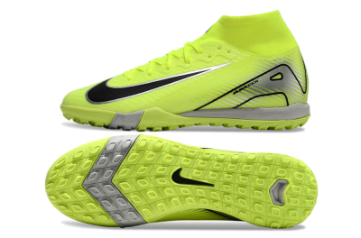 Nike Air Zoom Mercurial Superfly 10 Elite TF High-Tops Football Shoes - Yellow/Silver/Black