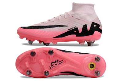 Nike Air Zoom Mercurial Superfly 9 Elite SG High-Tops Football Boots - Pink/Black