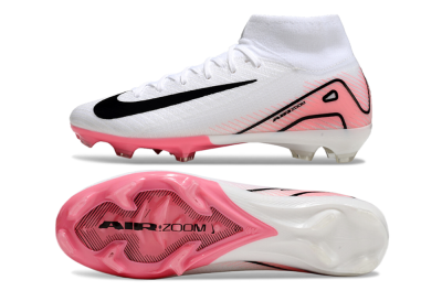 Nike Air Zoom Mercurial Superfly10 Elite FG High-Tops Football Boots - White/Pink/Black